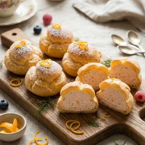 Profiteroles with Delicate Salmon Pâté
