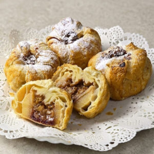 Apple, Cherry and Walnut Puff Pastries